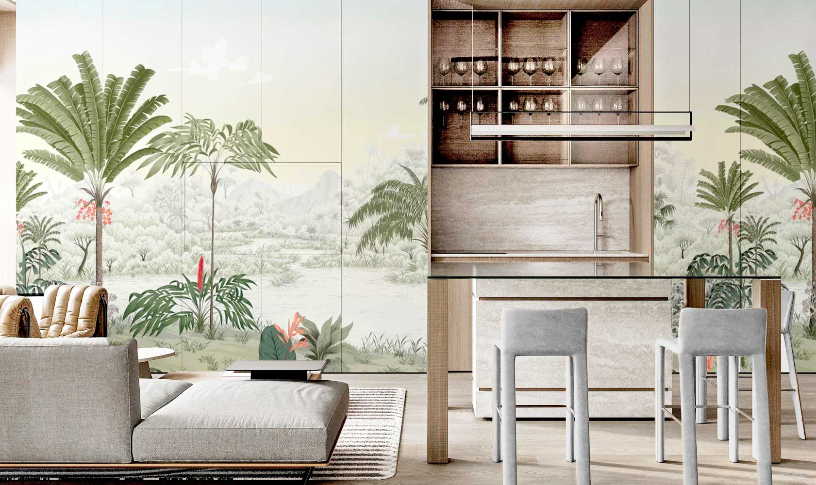 Palm Forest Wallpaper Collection for Any Space